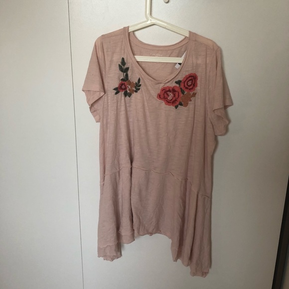Lane Bryant Tops - Floral peplum tee Lane Bryant Tops - Floral peplum tee